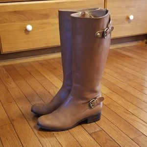 CORSO COMO new high cognac leather boots size 7